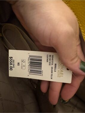 Michael Kors Yellow Pebbled Leather Tote